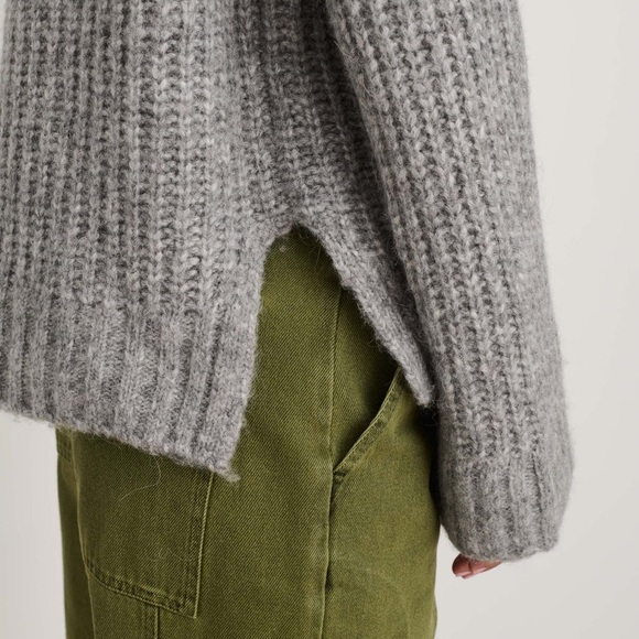 Alex Mill Normandie Alpaca Sweater, Heather Grey, Medium, Brand New Never Worn - Picture 5 of 9